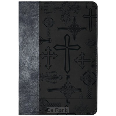 Zippered Journal Black Crosses
