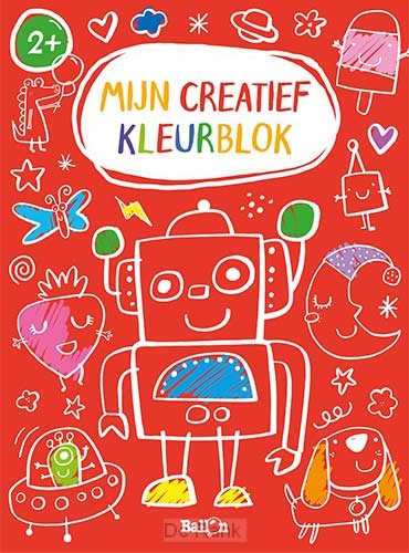Mijn creatief kleurblok rood  2+
