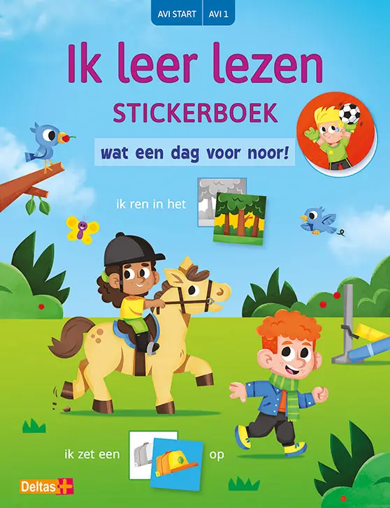 Ik leer lezen stickerboek - Wat een dag