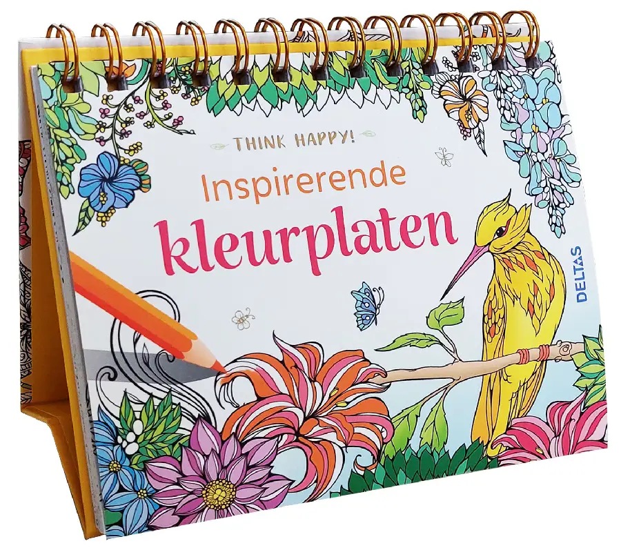 Think happy! Inspirerende kleurplaten