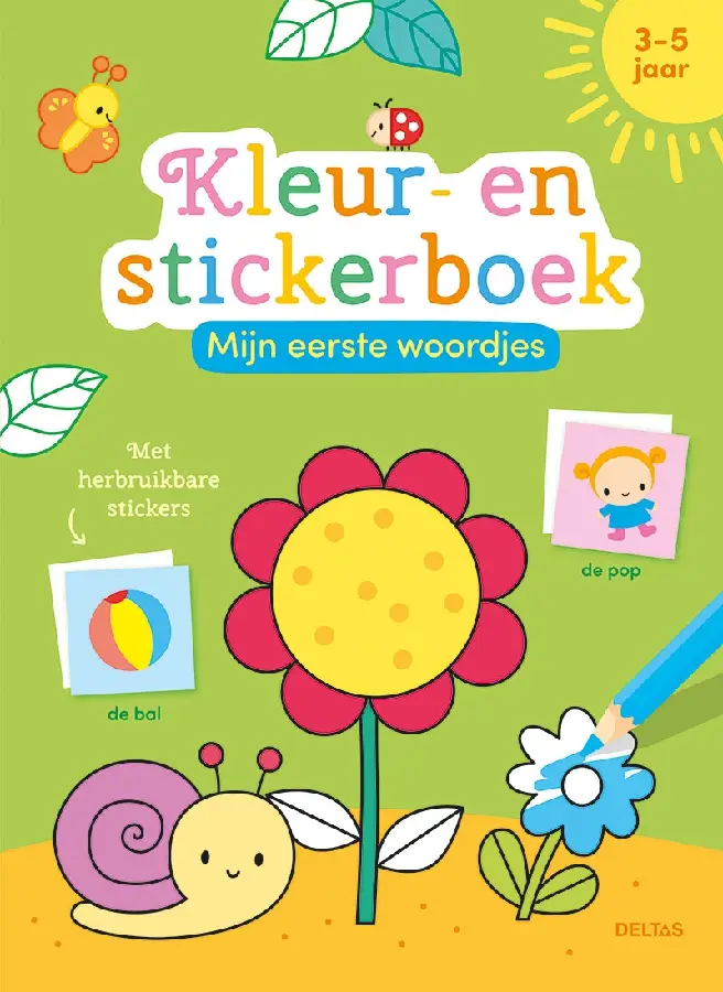 Mijn eerste woordjes kleur- en stickerbo