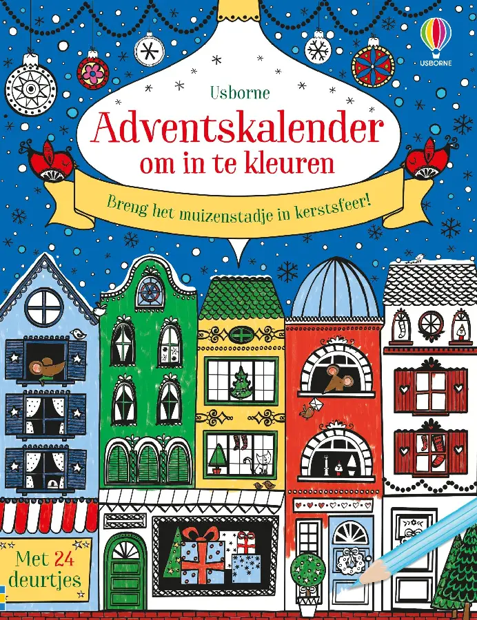 Adventskalender om in te kleuren