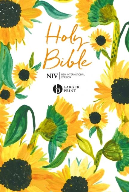 NIV - Larger print Bible, Sunflowers