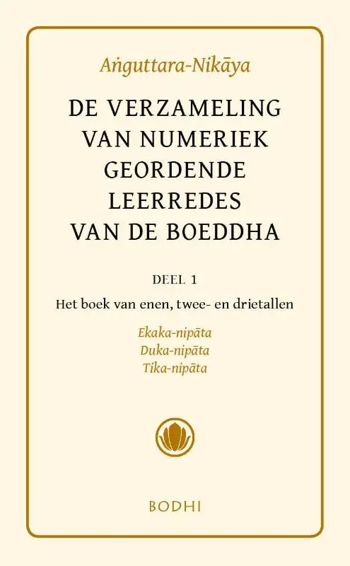 Anguttara-Nikaya / 1 Het boek van de enen; het boek van de tweetallen; het boek van de drietallen (Ekaka-, Duka-, Tika-nipata)