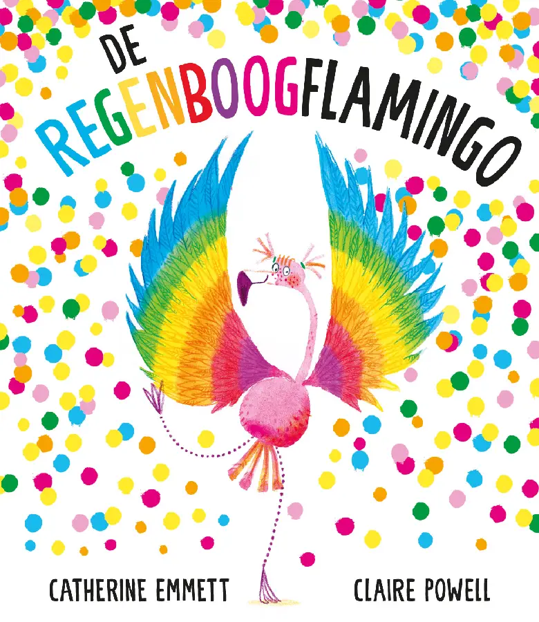 De regenboogflamingo