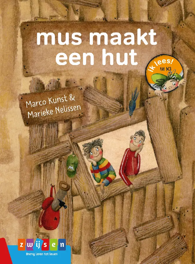 Mus maakt een hut