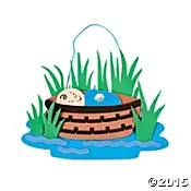 CRAFT KIT MOSES IN BASKET SET3