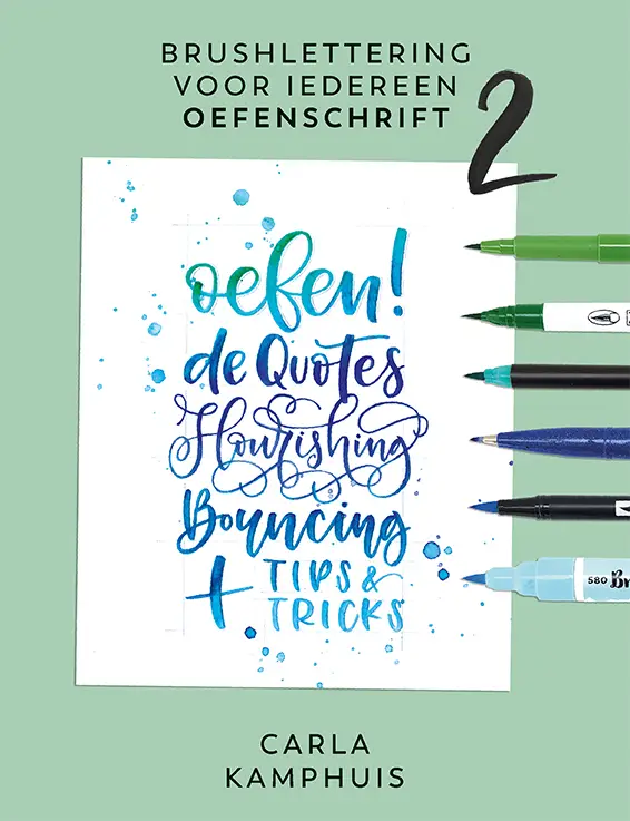 Brushlettering oefenschrift 2