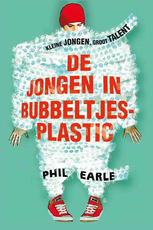 Jongen in bubbeltjes plastic
