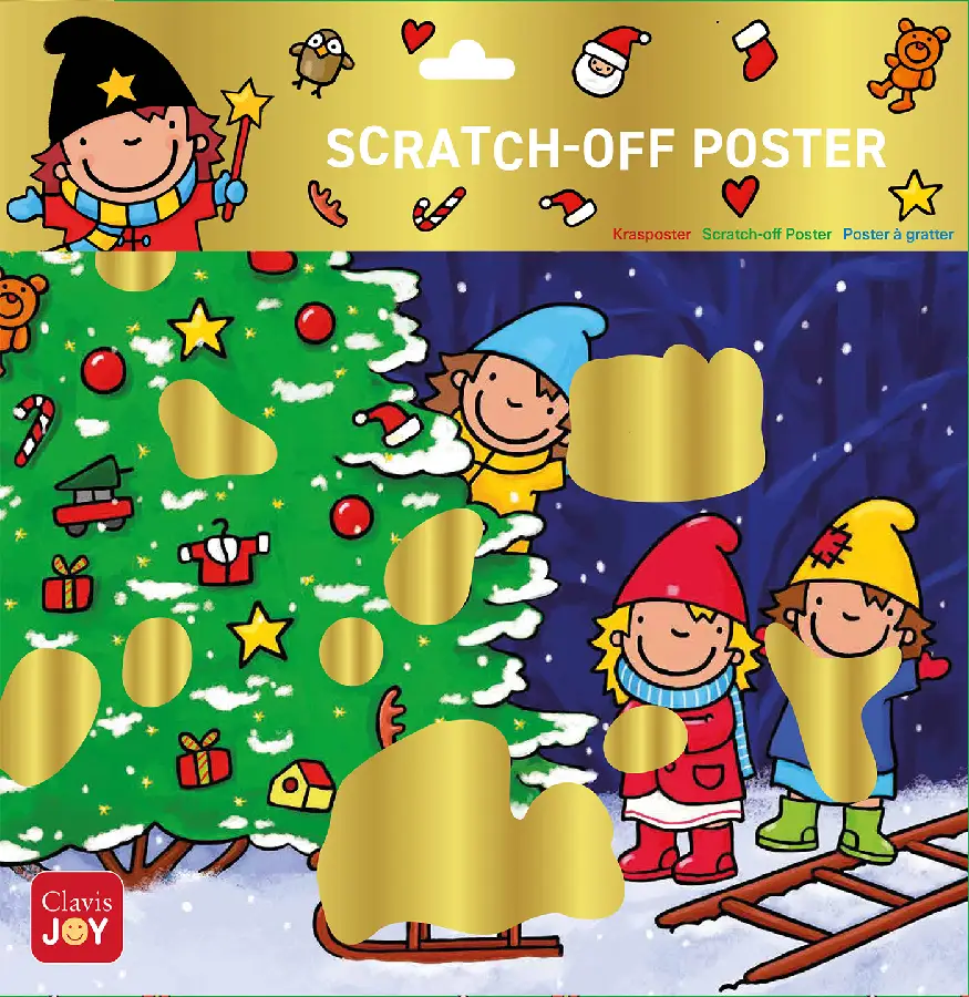 Scratch-off Poster Heksje Mimi viert Kerstmis