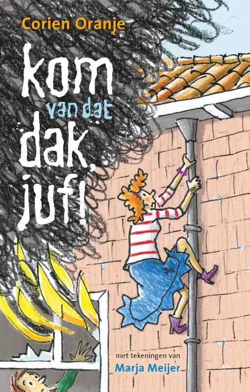 Kom van dat dak juf!