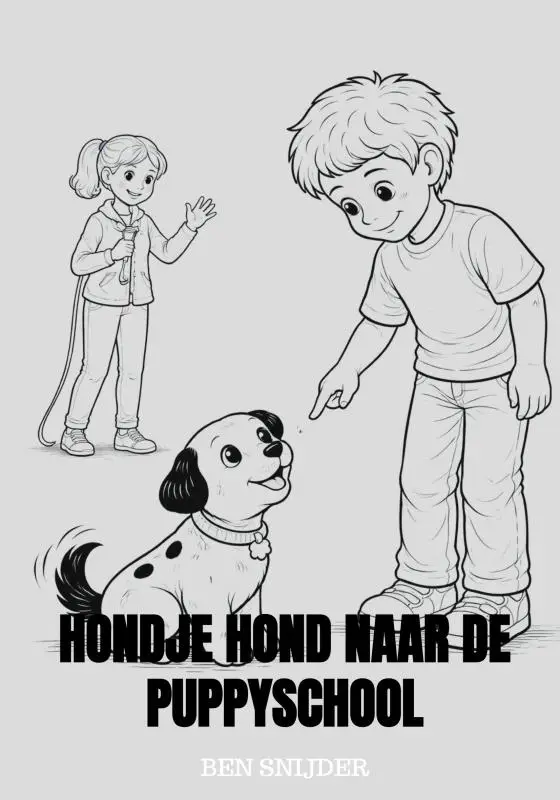 Hondje Hond naar de puppyschool