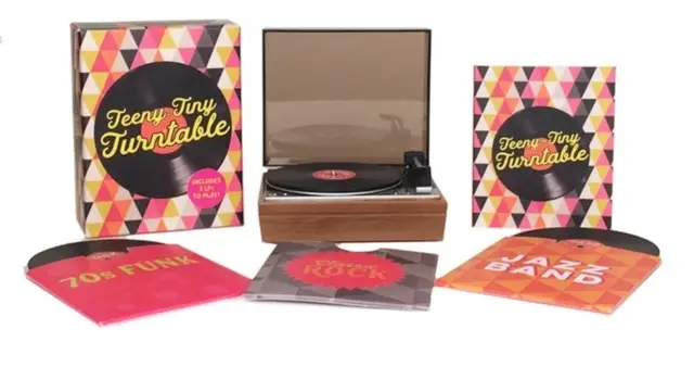 Teeny-Tiny Turntable: Includes 3 Mini-Lps to Play! [With Battery]