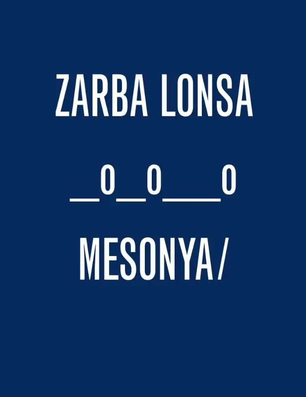 Zarba Lonsa, 0_0__0, Mesonya