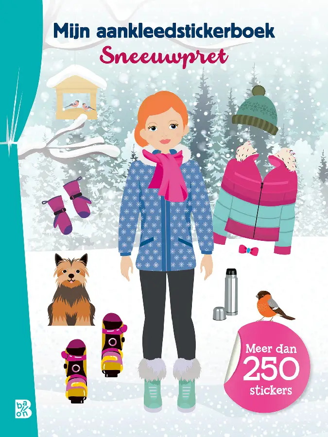 Mijn aankleedstickerboek: sneeuwpret