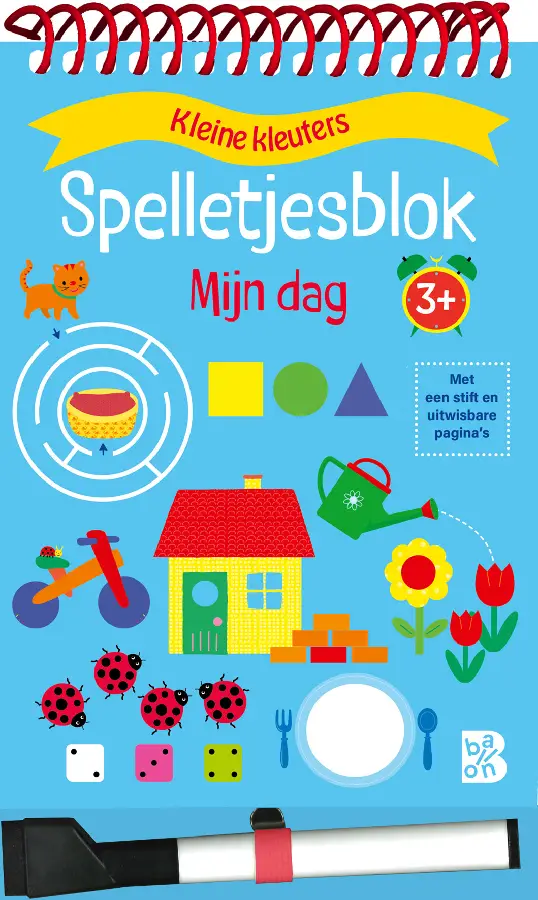 Spelletjesblok met viltstift 3+ mijn dag