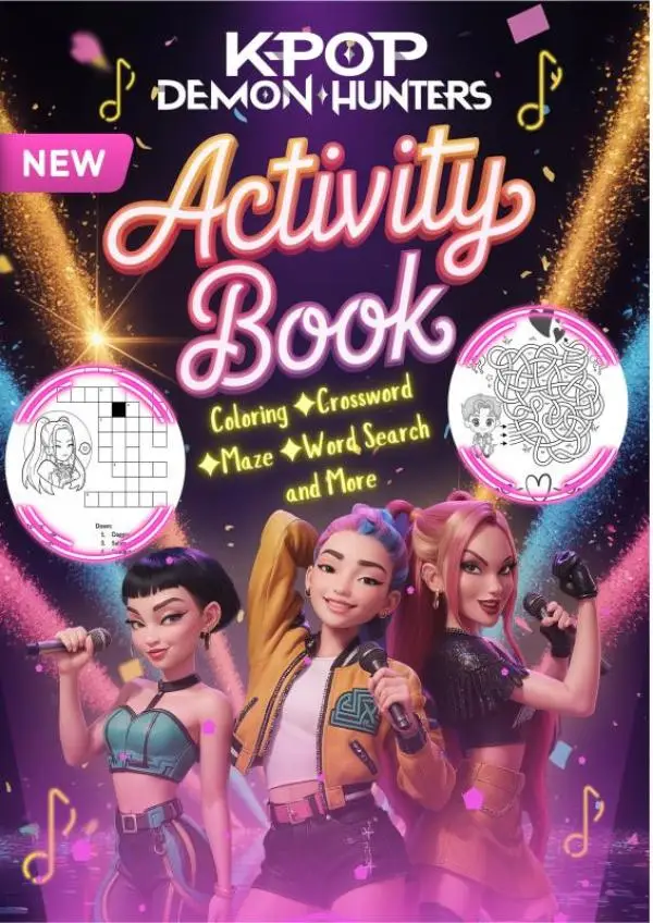 Kpop Demon Hunters Activity Book
