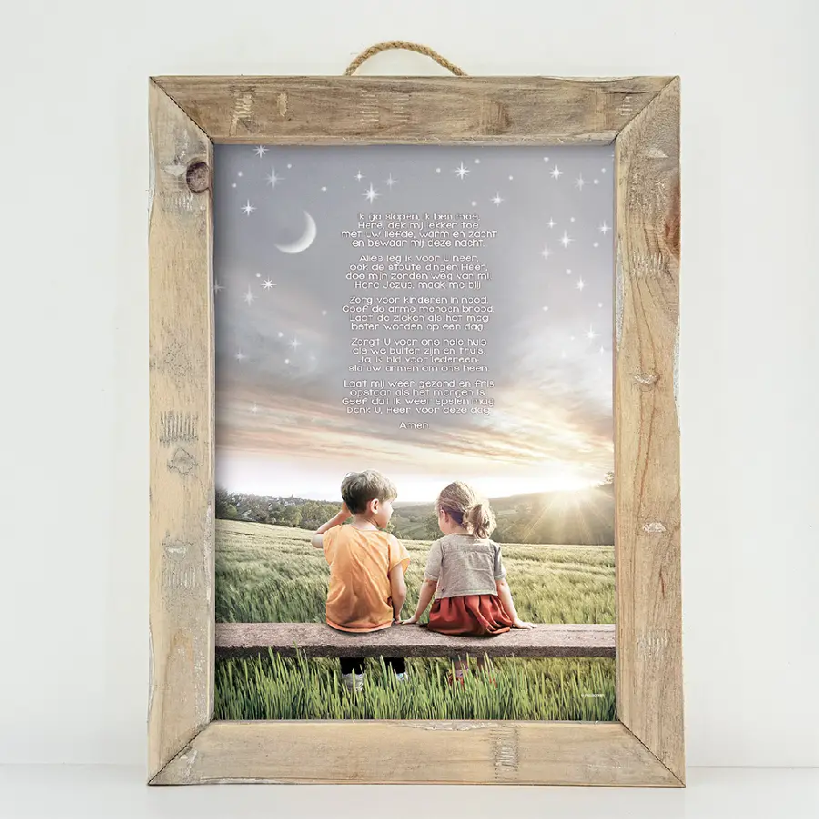 Schilderij A3 Ik ga slapen