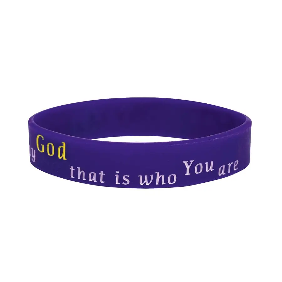 Siliconen armband Waymaker zwart