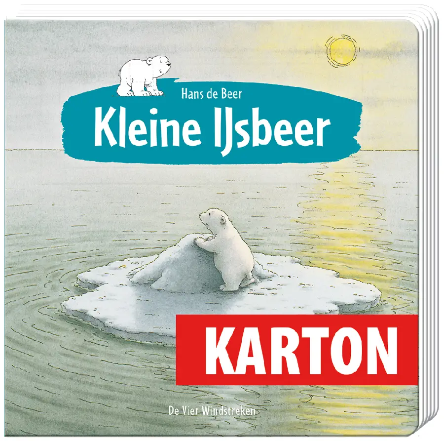 Kleine ijsbeer kartonboek groot