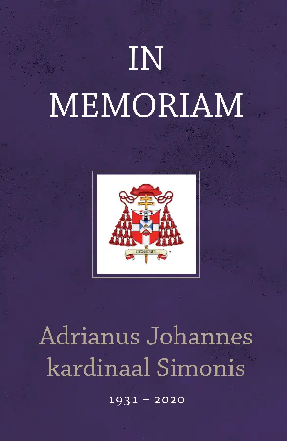 In memoriam kardinaal adrianus johannes