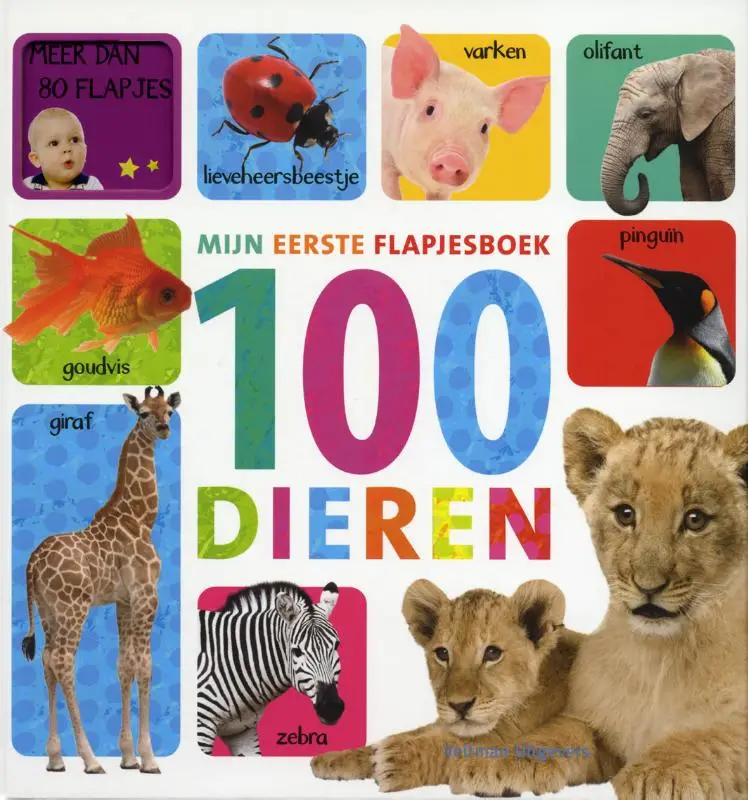 MIJN EERSTE FLAPJESBOEK / 100 DIEREN