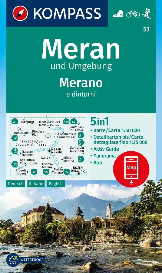 Kompass WK53 Meran und Umgebung