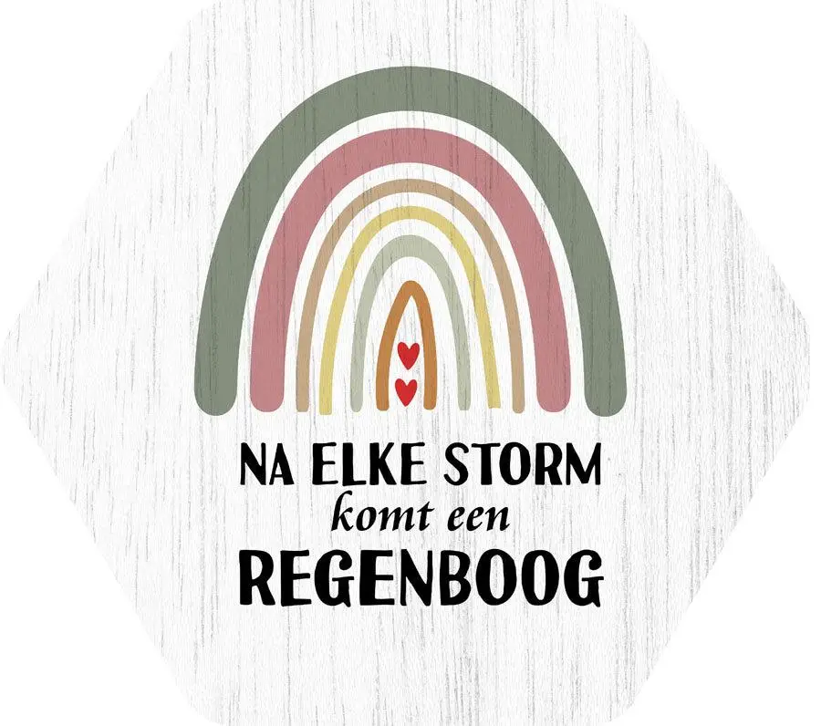 Na elke storm komt een regenboog