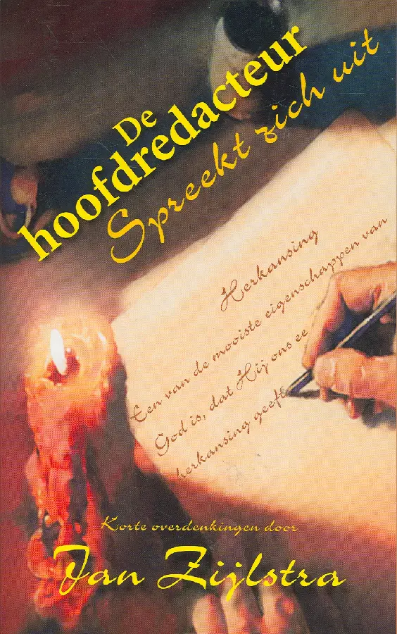 HOOFDREDACTEUR SPREEKT ZICH UIT