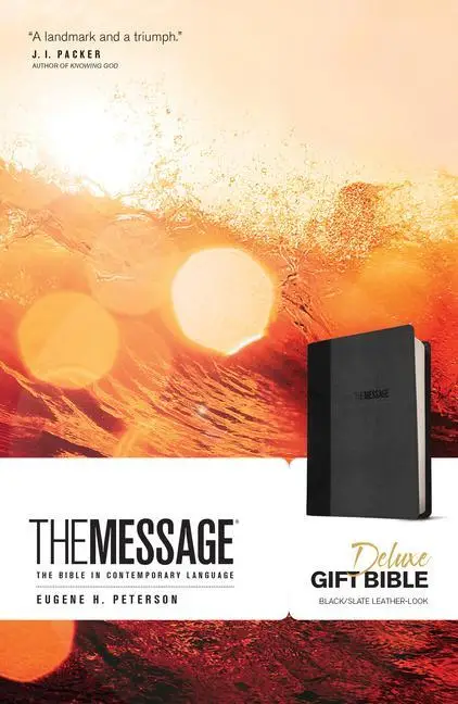 DELUXE GIFT BIBLE - BLACK / SLATE -LLOOK